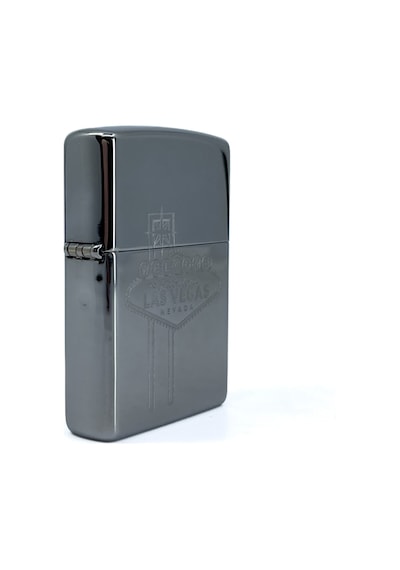 Zippo Las Vegas Nevada Black Ice Dizayn Çakmak Gri