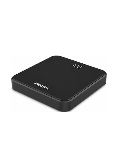 Philips Dlp7717nb/00 10000mah Powerbank 2 Usb Çıkışlı Lcd Göstergeli Taşınabilir Şarj Cihazı Siyah