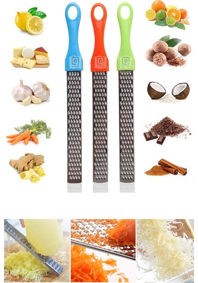 Pratik Uzun Renkli Saplı Limon Peynir Rendeleme Pizza Yemek Hazırlık Rendesi Plastik Diğer