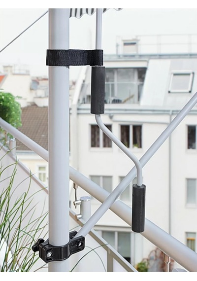 Evinizin_Atolyesi Teleskopik Tente Gri-Beyaz 300X130 Cm