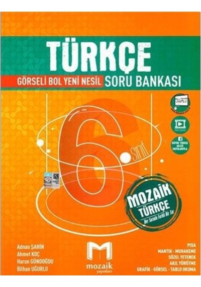 Mozaik Yayınları  6.Sınıf Türkçe Soru Bankası