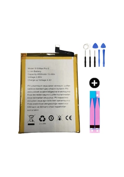 Reeder S19 Max Pro S Uyumlu A Kalite Batarya Pil + Montaj Seti