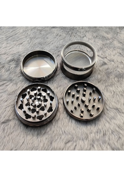 63 MM Gri Tütün Baharat Herbal Öğütücüsü Parçalayıcı Rc80gr