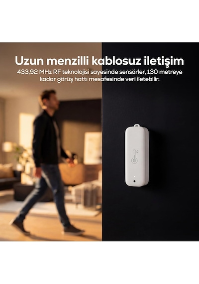 Tr Dijital Termometre Monitörlü 4 Bölge Takipli İç-dış Mekan Wifi Akıllı İklim Sensörü X7510 Diğer