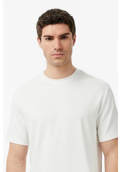 Nautica Erkek Beyaz Regular Fit T-shirt-14592