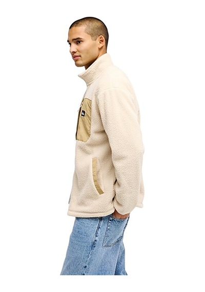 Quiksilver Clean Coast Fz Bej Dik Yaka Regular Fit Erkek Polar Sweatshırt Çok Renkli