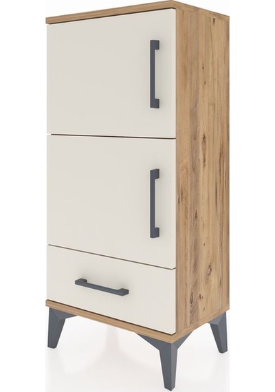 Arges Komodin 4 Raflı Tek Çekmeceli 2 Kapaklı 44x30x96 Çam-ay... Çam Arges Komodin 4 Raflı Tek Çekmeceli 2 Kapaklı 44x30x96 Çam-ay... Çam