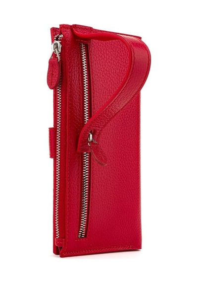 Bilik Deri Kırmızı Rölax Deri Unisex Cüzdan Bsh 3240 Kırmızı