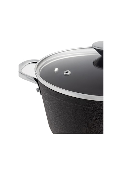 Madame Coco Noir Titanium Derin Tencere - Siyah - 24 Cm 8684427129890 Siyah