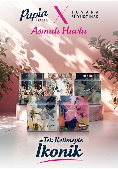 Papia Home Asmalı Havlu 1500 Yaprak