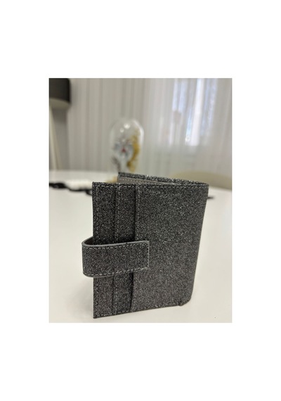 Store Kadın Mini Simli Cüzdan Gri