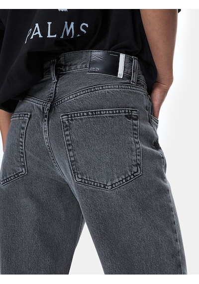 Ltb Vanetta Düz Paça Yüksek Bel Jean Pantolon 010095176316045 55791 Orta Grı Gri