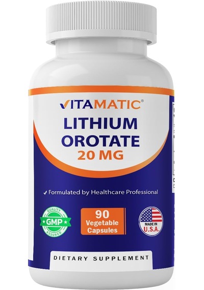 Vitamatic, Lithium Orotate, 20 Mg 90 Kapsül