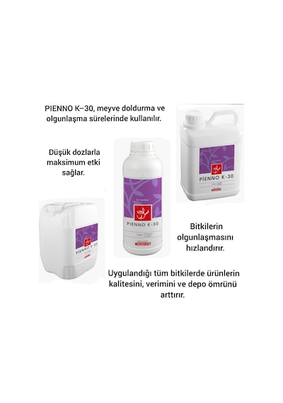 Sıvı Potasyum Gübre Potas Gübre Pienno K-30 5 L