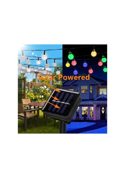 7m 50 Led Rgb Solar - Güneş Enerjili Aydınlatma