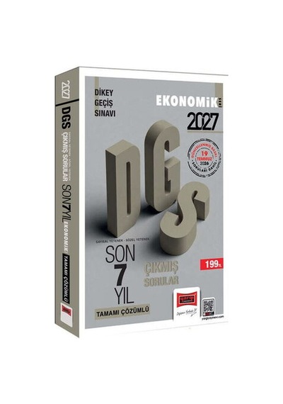 Yargı 2027 Dgs Sayısal-sözel Yetenek Tamamı Çözümlü Son 7 Yıl Çıkmış Sorular Ekonomik Seri Yargı Yayınları