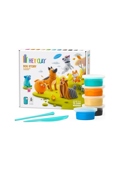 Hey Clay Hava İle Kuruyan Kil 15'li Kutu - Köpek Hikayesi