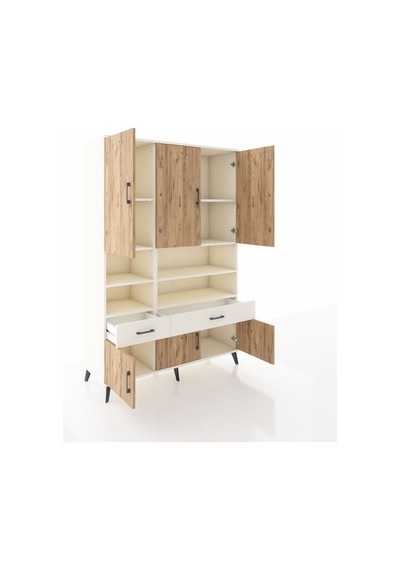 Hyperion Dolap 8 Raflı 2 Çekmeceli 6 Kapaklı 132x44x195 Aytaşı-çam/aytaşı Atlas Çam/aytası Hyperion Dolap 8 Raflı 2 Çekmeceli 6 Kapaklı 132x44x195 Aytaşı-çam/aytaşı Atlas Çam/aytası