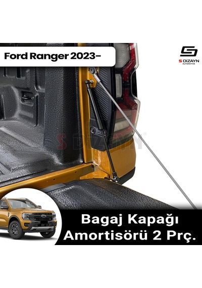S-dizayn Ford Ranger 4 Bagaj Kapağı Amortisörü 2 Prç. 2023 Üzeri A+ Kalite