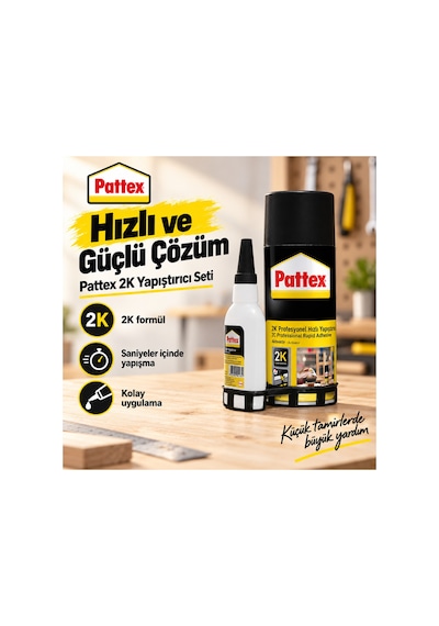 2k Profesyonel Hızlı Yapıştırıcı Ve Aktivatör 200 Ml Seti