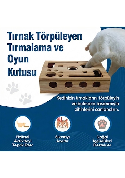 Kedikür Tırnak Törpüleyen Tırmalama Ve Oyun Kutusu