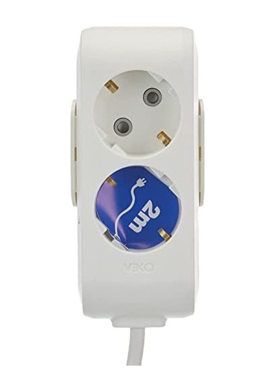 Viko Multi-let 2li Topraklı Kablolu Ç.k 2mt Priz 0