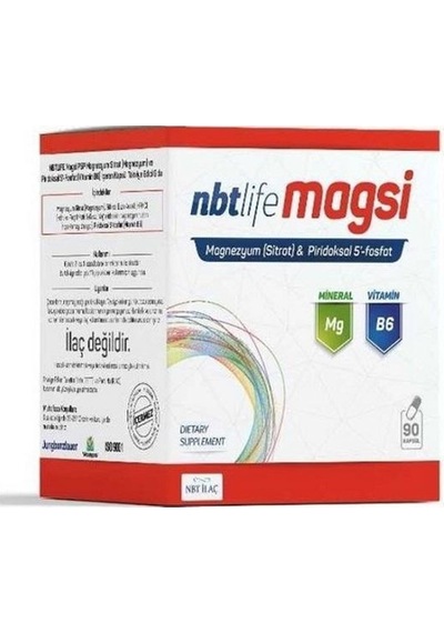 Nbt Lıfe Magsı Magnezyum Ve B6 Vıtamını 90 Kapsül