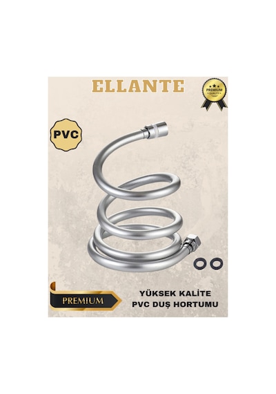Pvc Banyo Duş Hortumu Yüksek Kalite Kopmaz Armatür Ve Duş Başlığı Için Spiral Hortum Universal 150cm Çok Renkli