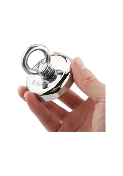 48 Mm Halkalı Neodyum Pot Mıknatıs Süper Güçlü Fishing Magnet Kurtarma Mıknatısı