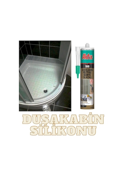 100d Şeffaf Duşakabin Silikonu 280 Gr - Küf Tutmaz Mastik-kararmayan Silikon