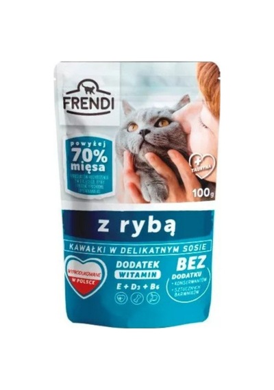 Frendi Soslu Balıklı Tam Kedi Yaş Maması