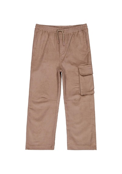 Civil Boys Kargo Cepli Kadife 10-13 Yaş Pantolon - Bej Vizon