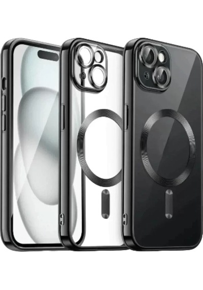 Newface Apple İphone 15 Kılıf Kross Magneticsafe Kapak - Siyah