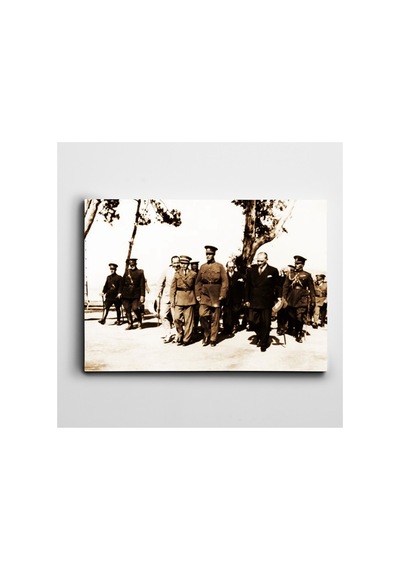 Atatürk İzmir'de 1934 Kanvas Tablo