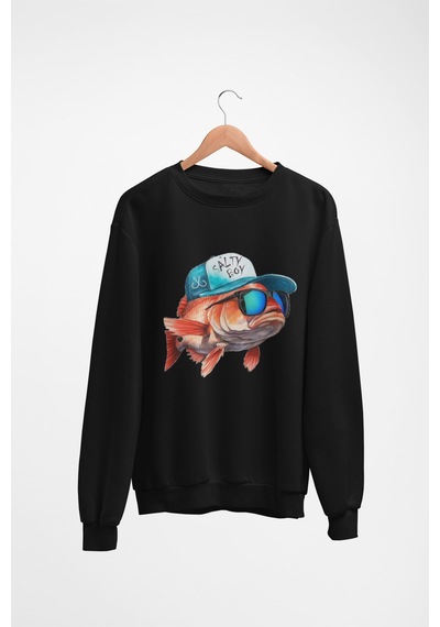 Magors Stıl-x Baskılı Erkek Çocuk Sweatshırt Siyah-8