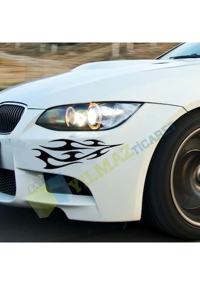 Alev Motosiklet 1 Çift Sticker Kaliteli Süper Sürpriz Hediyeli
