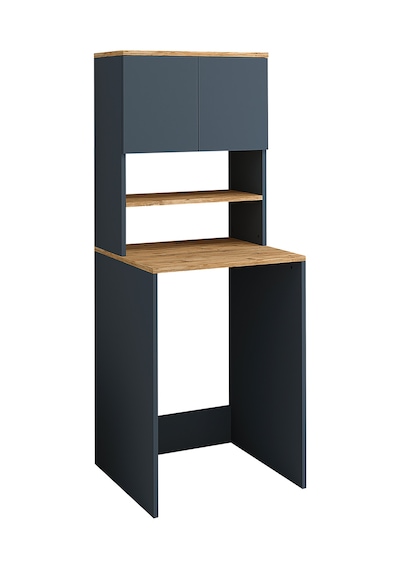 Roomart Cd10 Çamaşır Makinesi Dolabı 3 Raflı 2 Kapaklı Banyo Dola Mat Antrasit