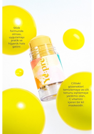Ye:pre Vitamin C Pore Care Mud Stick Kore Kil Maskesi 40 G