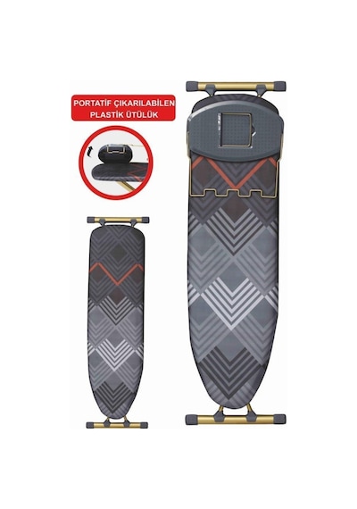 Harbinger MM156 Goldboard Ütü Masası Gold Serisi & Ekstra Kalın Kumaş + Yedek Bez