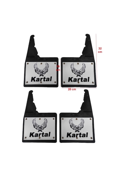 Tofaş Uyumlu Kartal-131 Kartal 4'lü Perçinli Ön/Arka Paçalık Çamurluk Tozluk TFS1RX002YD