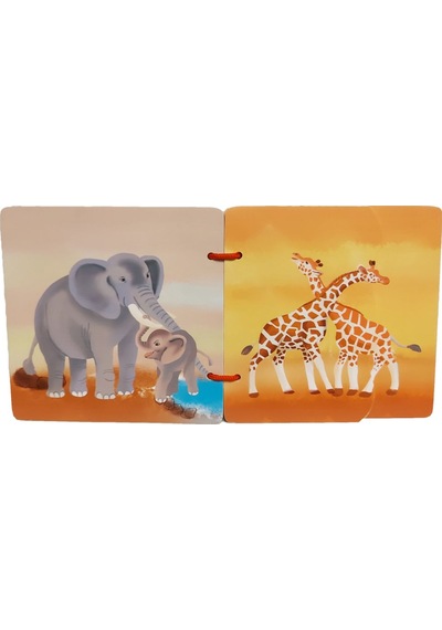 Calimera Toys Ahşap İlk Kitabım Hayvanlar Ailesi