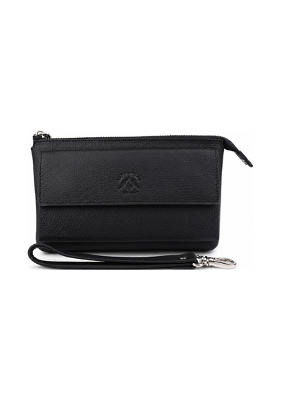 Alphaclub Bag Erkek Mat Siyah Hakiki Deri Çok Bölmeli Portföy Çanta
