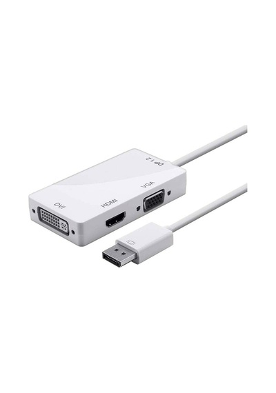 Displayport Vga Dvi Hdmi Çevirici 3 in 1 Display Combo DP Erkek