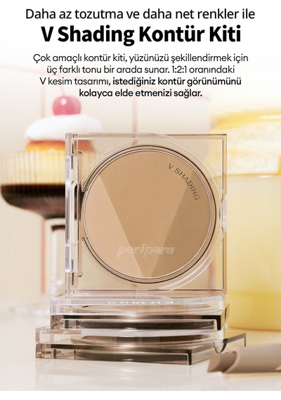Doğal Görünüm Sunan 3 Lü Kontür Kiti Perıpera V Shading 001 Natural Brown