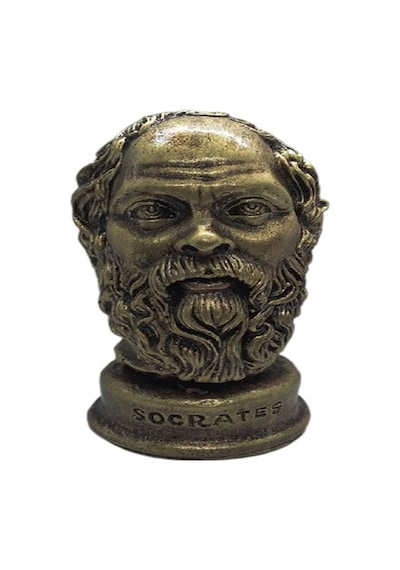 Biblo Büst Socrates Bronz