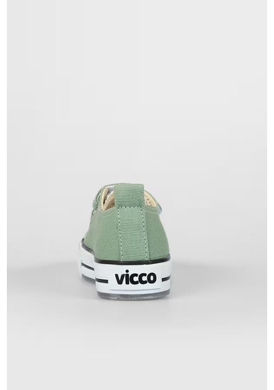 Vicco Pino Işıklı Çocuk Mint Yeşili Keten Ayakkabı Mint