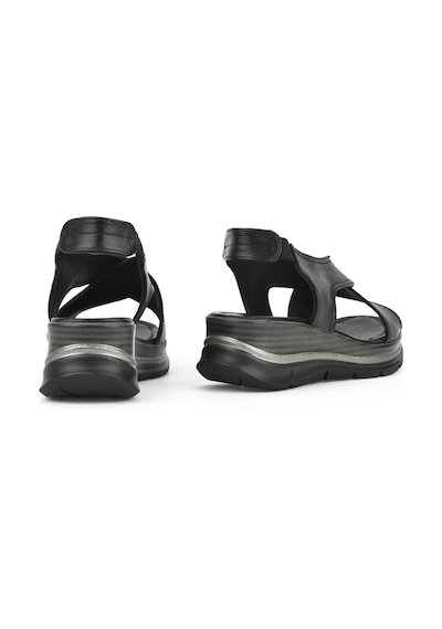 Ziya, Kadın Hakiki Deri Dolgu Topuk Sandalet 1511020z2562 Siyah 1511020z2562 000 Siyah