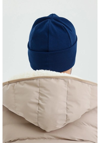 Erkek Termal %100 Pamuklu Soft Bere Hünkar Style Serisi 2 Farklı Görünüm Bir Arada - Standart / Açık Lacivert Açık Lacivert