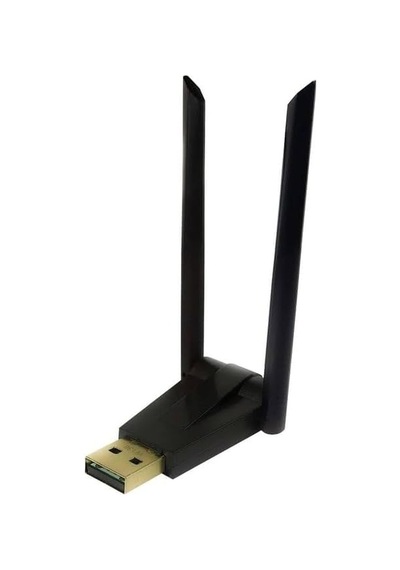 Trio W-136, 2.4ghz Wifi Adaptör 600 Mbps Çift Antenli Realtek High Speed Chips Driversız Tak Çalıştır W-136