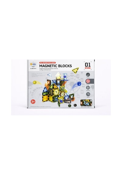 Manyetik Bloklar 68 Parça 3d Yapı Kurma Ve Toplu Pist Eğitici Oyuncak Seti